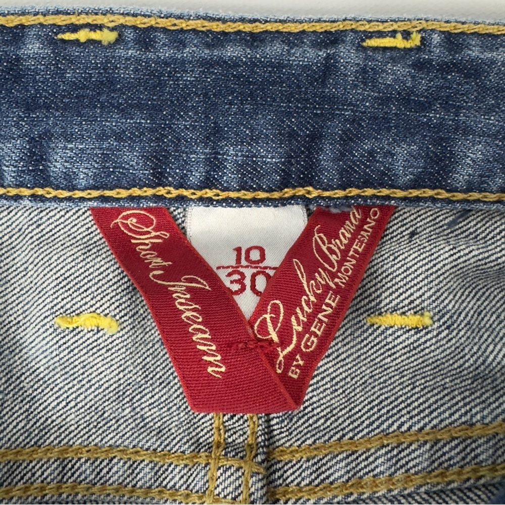 Lucky Brand Lola Straight Short Inseam Denim Jeans Sz 10/30 Med Wash EUC - Picture 8 of 15